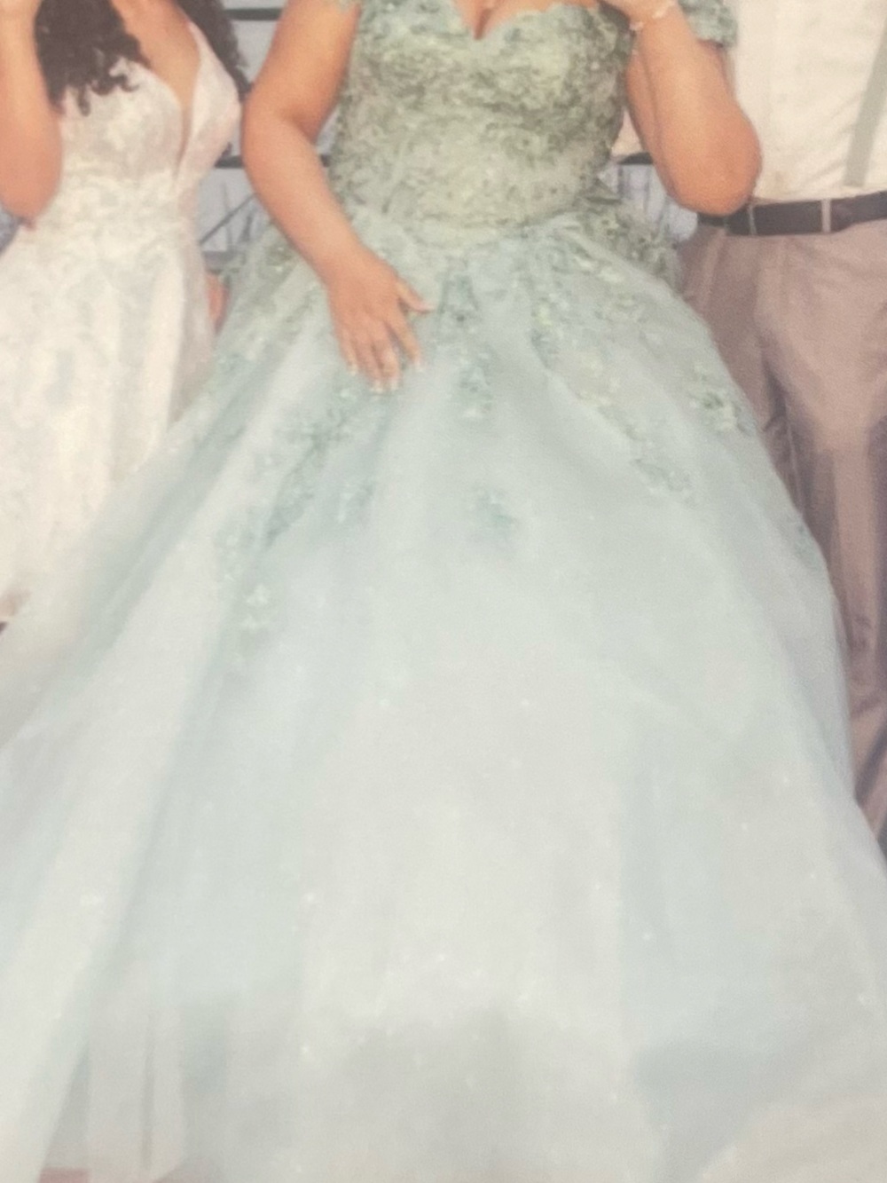 Girls' Light Mint Tulle Party Dress